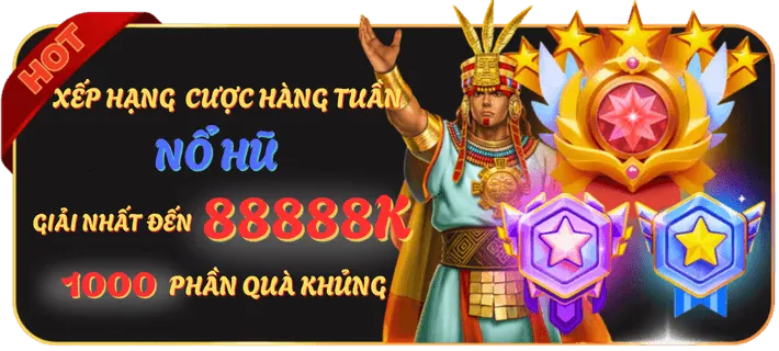 Banner khuyến mãi hoàn trả hàng tuần game e88